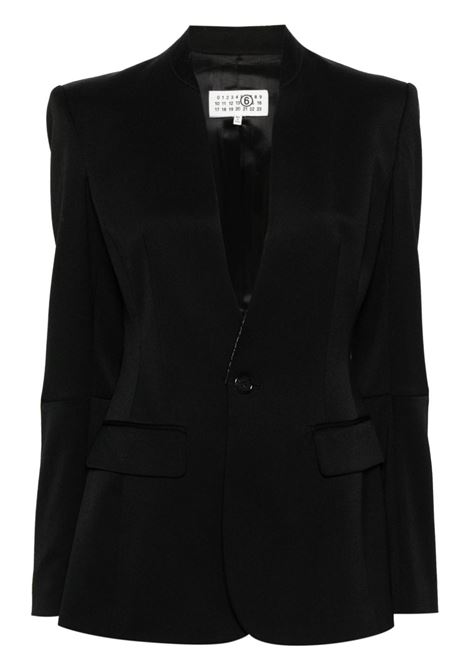 Blazer monopetto in nero  - donna MM6 MAISON MARGIELA | S52BN0128S47848900